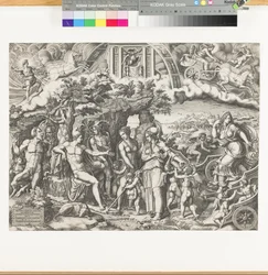El juicio de Paris, 1555